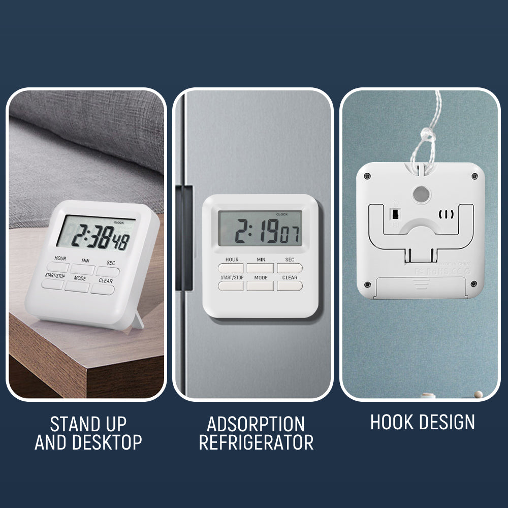 Magnetic LCD Digital Kitchen Timer Countdown Count Down - Eastlakes Electronics